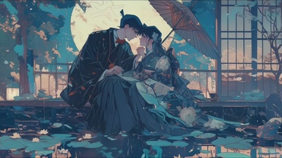 4K  古风新兰CP壁纸