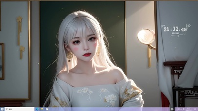 白发纯欲旗袍女生