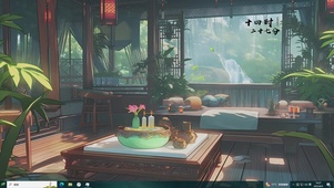 动漫风景主题 静谧的卧室