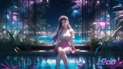 她的身影如流水般轻盈