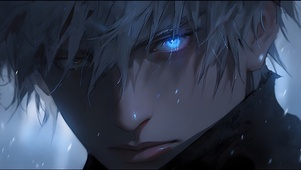 雨中少年
