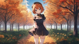 秋叶少女