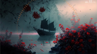 黑红系-雾中入港