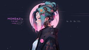 炫彩武士少女