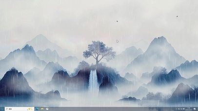 墨色青岚-桌面主题