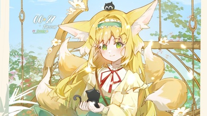 秋千上的唯美铃兰