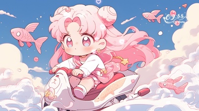 骑上我心爱的小摩托 月野兔