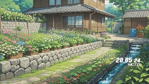 护眼花景