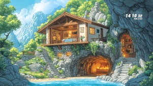 海岸小屋