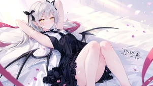 清纯床上少女