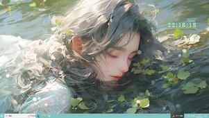 湖中美女
