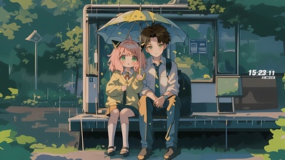 车站躲雨阿尼亚