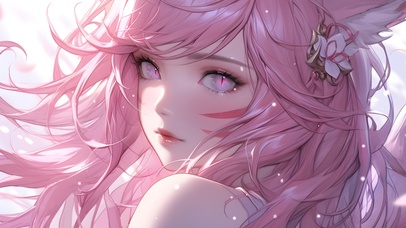 4k 粉发狐仙