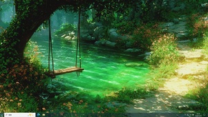 溪畔秋千-桌面主题