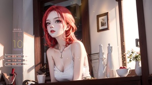 纯欲系红发美女