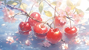4k 樱花樱桃