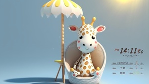 阳光可爱小鹿