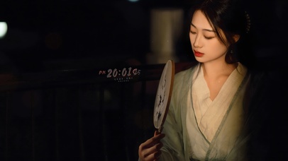 唯美古装青衣美女