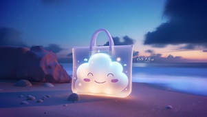 海边可爱云朵