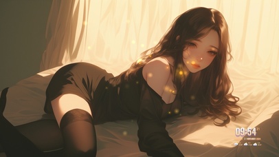 她的存在如同一首动人的旋律