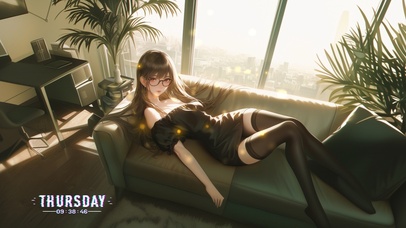 她的笑声如同银铃般清脆