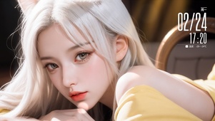 白发猫耳少女