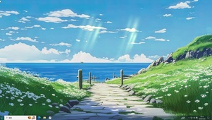 护眼动漫风景-桌面主题