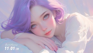 休息中的少女