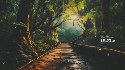 森林小路AI护眼壁纸