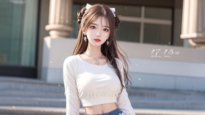 4k小清新治愈少女