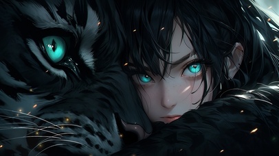 绿瞳猛虎美少女