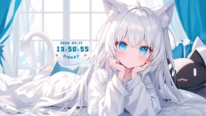 白发猫耳萝莉