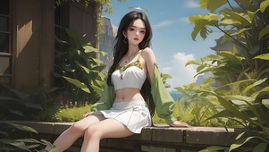 长发美女