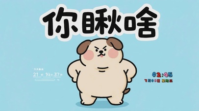 简约趣味文字壁纸