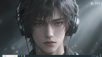 帅气俊朗阳光电竞少年