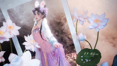 唯美兔耳古装美女