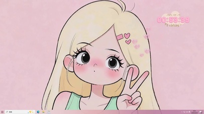 元气比耶少女