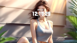 健身瑜伽性感美女
