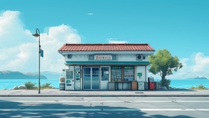 4K海边便利店