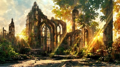 4K唯美治愈梦幻阳光森林