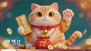 招财进宝桌面主题