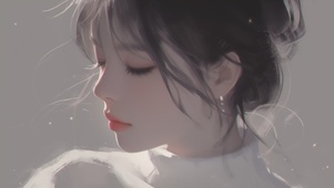 唯美清纯恬静美女