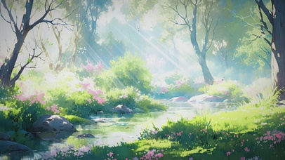 花涧朝晖