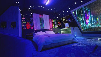 雨夜朋克风房间