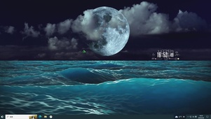 海上圆月主题