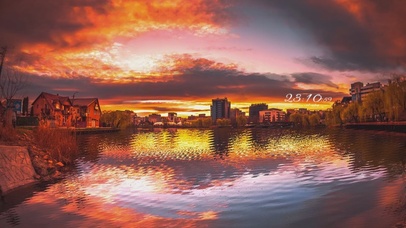 0458-夕阳下的城市