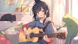 慵懒居家少女
