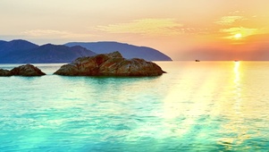 海上夕阳