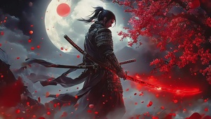 月光下的武士