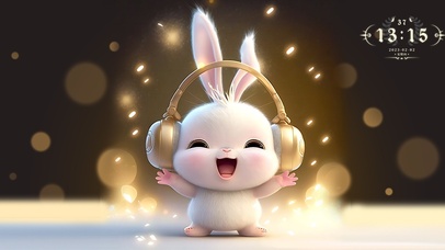 快乐唱歌快乐生活小萌兔